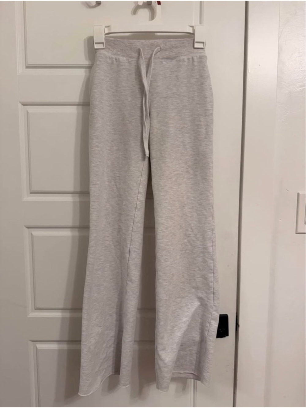 Garage Light Gray Wide-Leg Sweatpants
